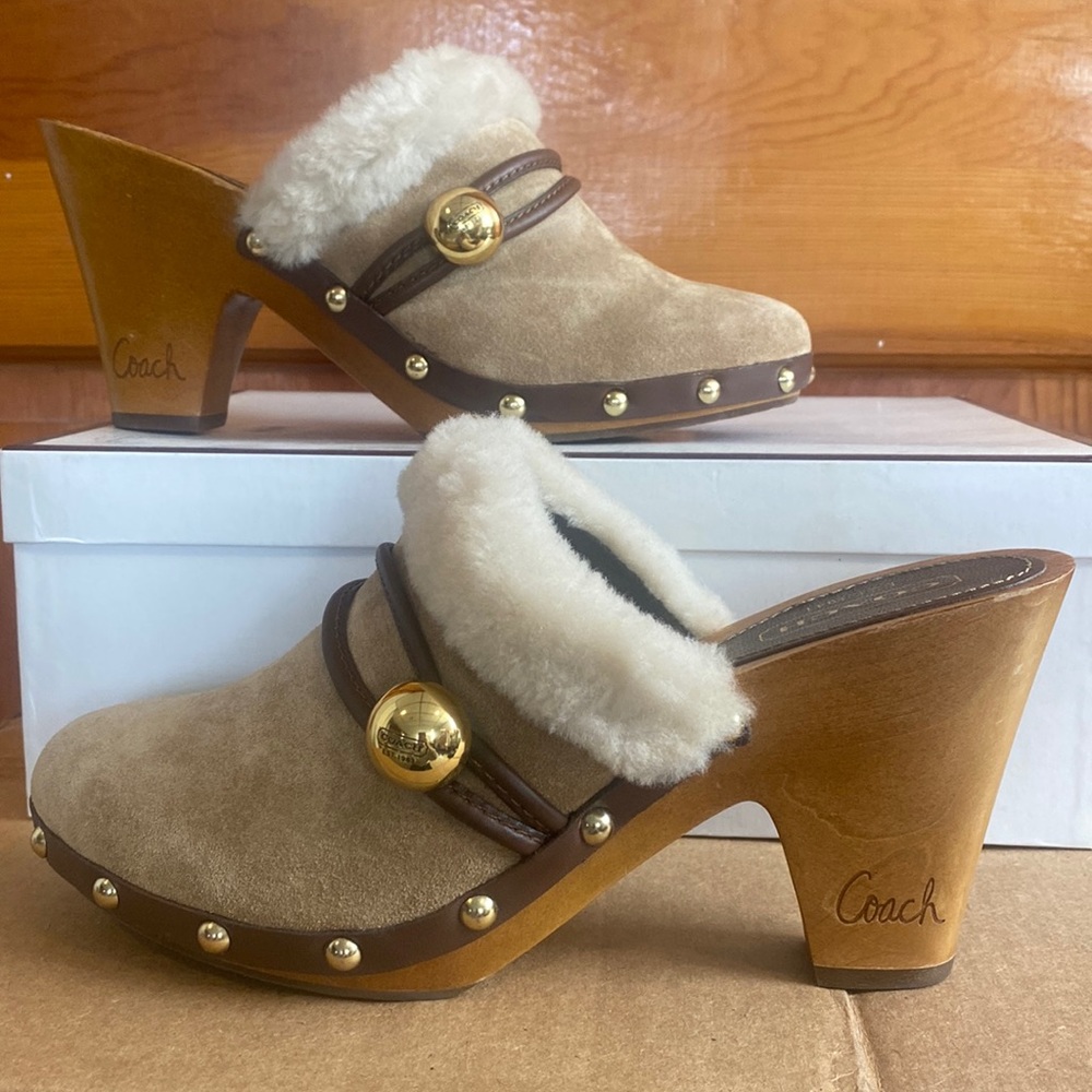 Coach clog heeled shoes